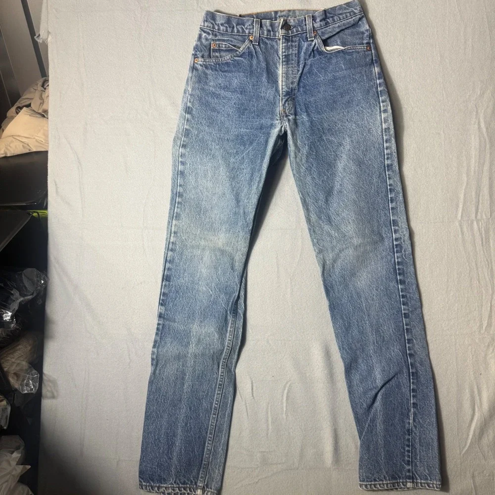 Vintage Levis 505 Regular Fit Straight Leg Jeans Blue  Made in USA 33x36